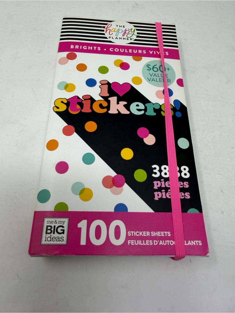 The Happy Planner Mega Value Pack Stickers Brights 3888 pc. Missing 88 Stickers